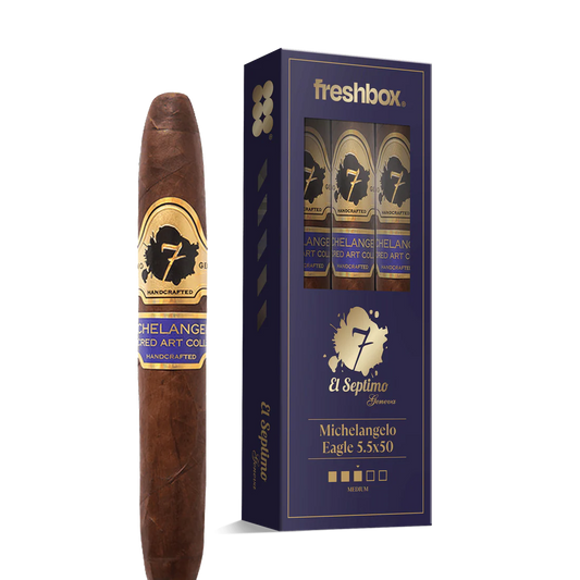 El Septimo Michelangelo Eagle 5.5x50 FreshBox Cigars - 3pk - 6ct