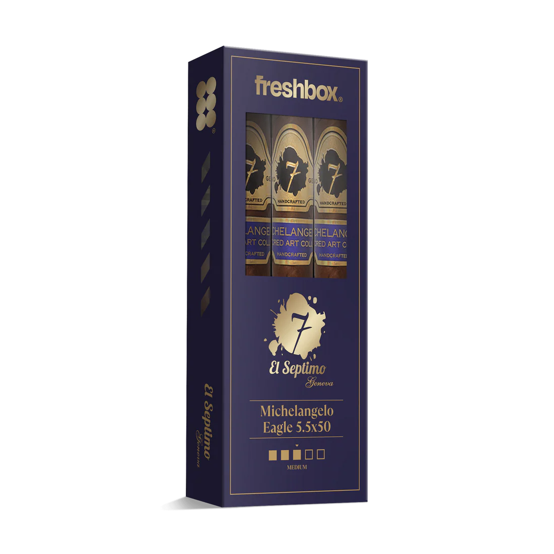 El Septimo Michelangelo Eagle 5.5x50 FreshBox Cigars - 3pk - 6ct