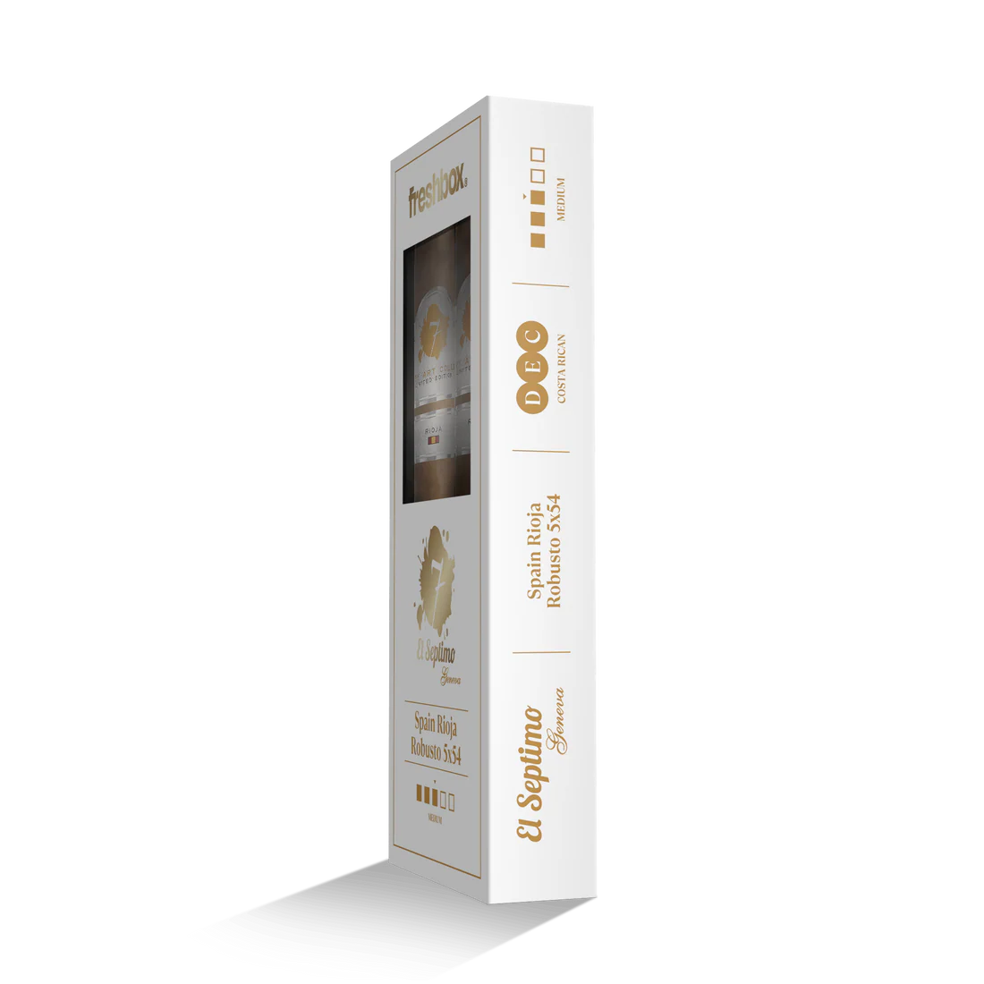 El Septimo Spain Rioja Robusto 5x54 FreshBox Cigars - 3pk - 6ct