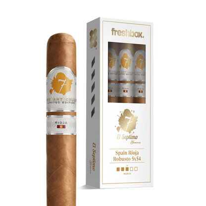 El Septimo Spain Rioja Robusto 5x54 FreshBox Cigars - 3pk - 6ct
