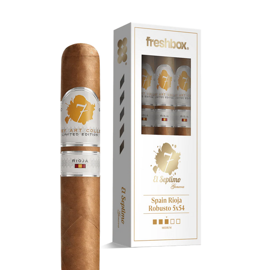 El Septimo Spain Rioja Robusto 5x54 FreshBox Cigars - 3pk - 6ct
