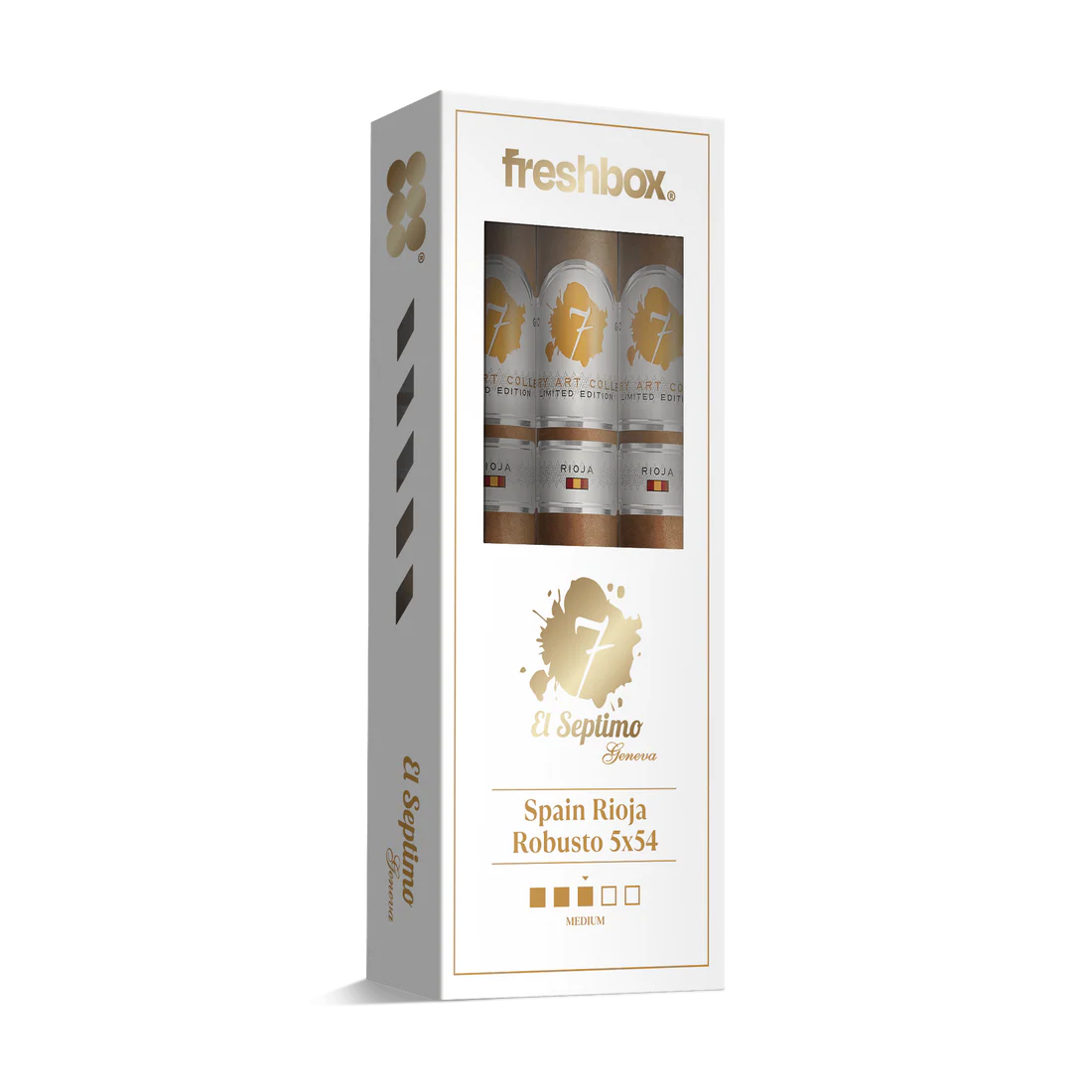 El Septimo Spain Rioja Robusto 5x54 FreshBox Cigars - 3pk - 6ct