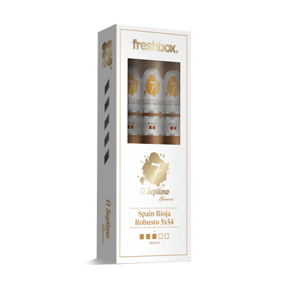 El Septimo Spain Rioja Robusto 5x54 FreshBox Cigars - 3pk - 6ct