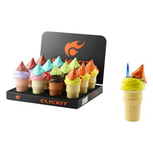 Clickit - Lighter - Ice Cream Cone - 12ct [ GH-9583 ] +
