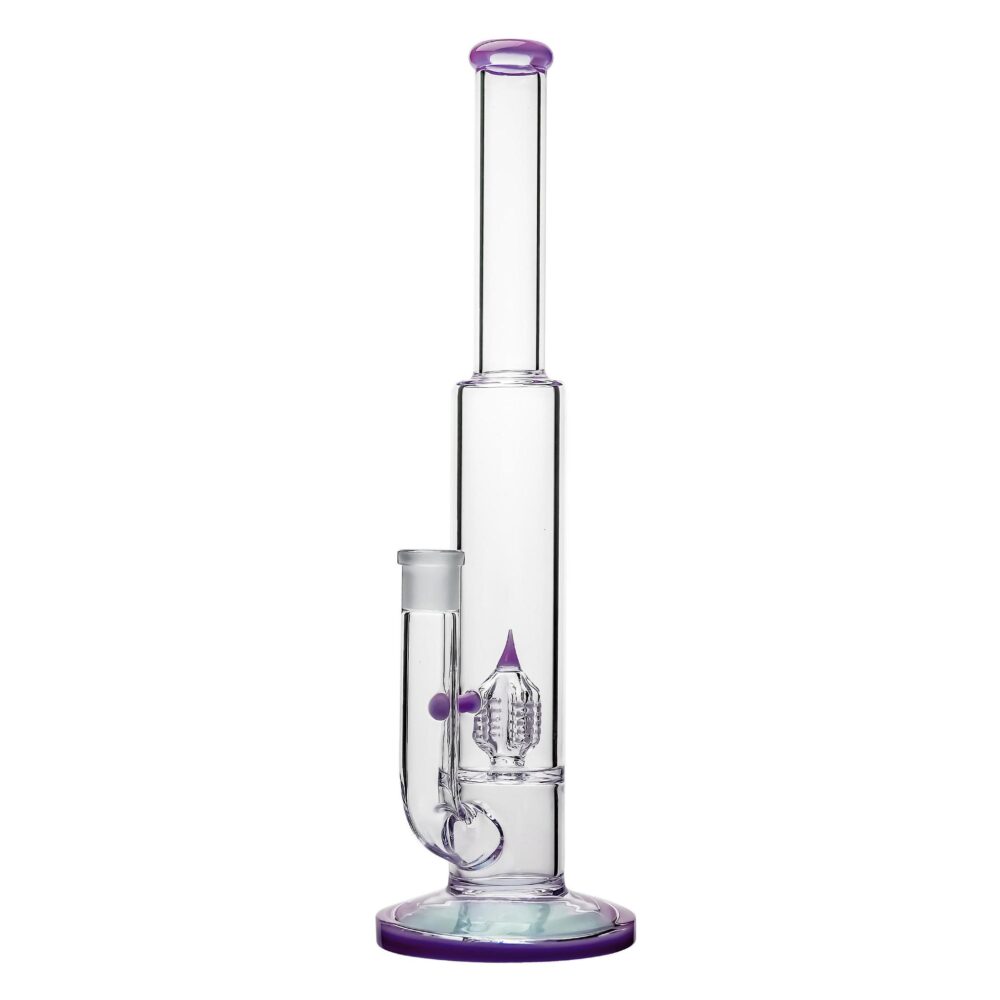 WP - 16" Straight Glass Tube w/ Cactus Perc