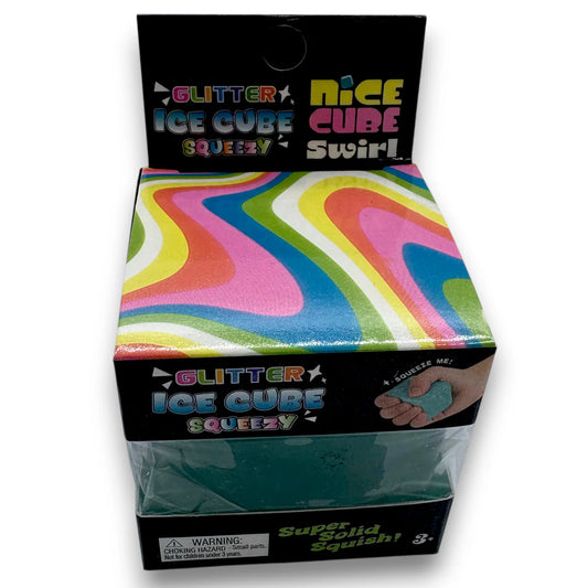 Squish Toy - 12ct - Cube Bright Glitter