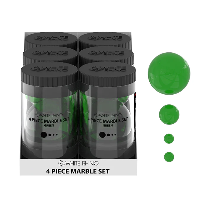 White Rhino - Slurper - 6ct - 4-Piece Marble Set - Assorted Colors