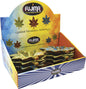 Fujima - Ashtray - Glazed Porcelain Leaf Shape - 8ct