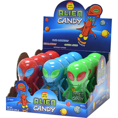 Alien Twist-N-Lik Candy - 12ct