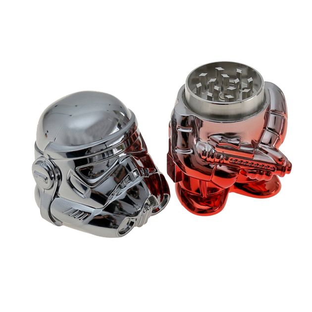Grinders - 3pc Rasta Storm Trooper Man Design - 6ct [ #19 ]