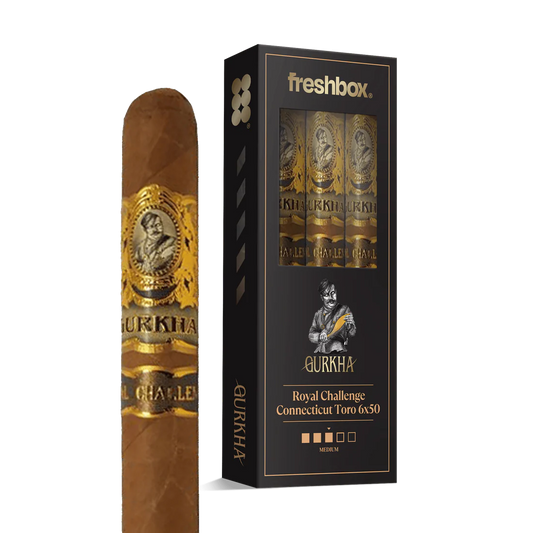 Gurkha Royal Challenge Connecticut Toro 6x50 FreshBox Cigars - 3pk - 6ct