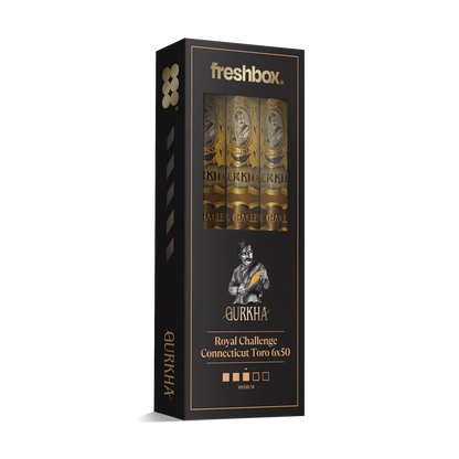 Gurkha Royal Challenge Connecticut Toro 6x50 FreshBox Cigars - 3pk - 6ct