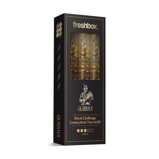 Gurkha Royal Challenge Connecticut Toro 6x50 FreshBox Cigars - 3pk - 6ct