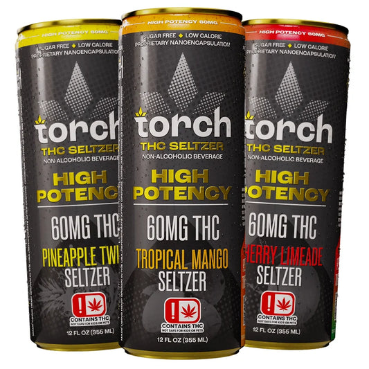 Torch - 60mg D9 THC Seltzer - 12oz - 4ct