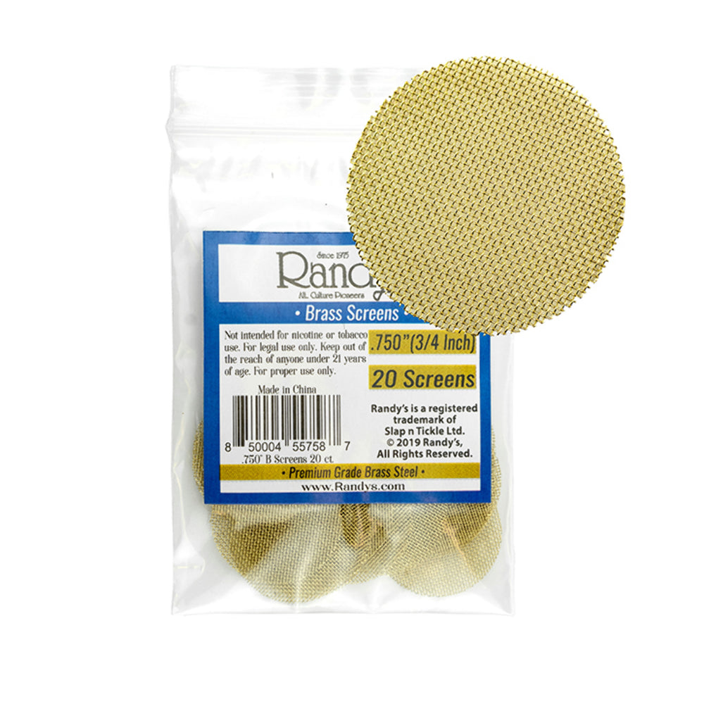 Randy's Screens - 0.75" Brass - 20pk - 36ct