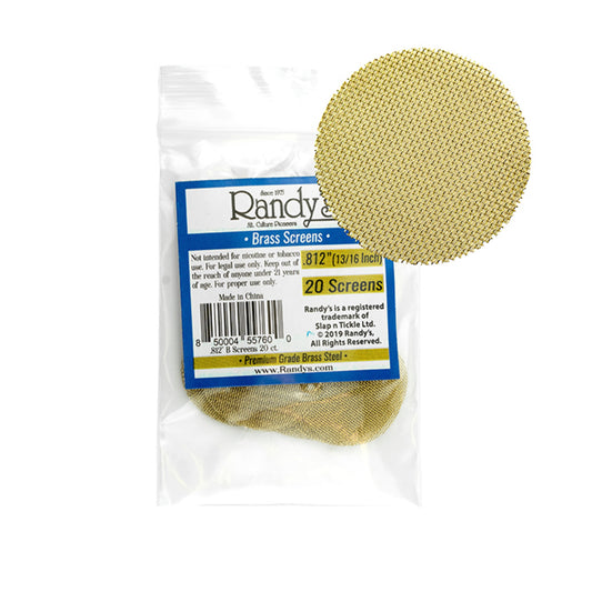 Randy's Screens - 0.812" Brass - 20pk - 36ct