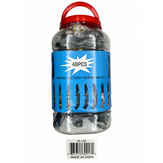 Razor Tactical - Knives Asst - 48ct Jar [ JR-105 ]