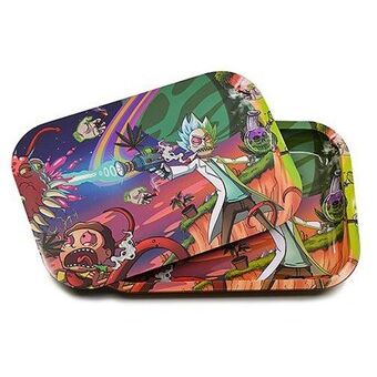 Medium Metal Rolling Trays 3D Design w/ Magnetic Lid