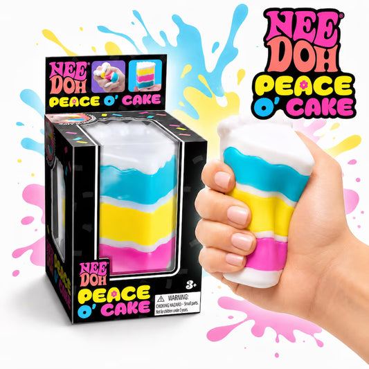 NeeDoh Squish Toy - Peace O' Cake