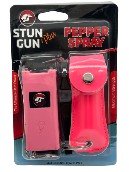 Stun Gun + Pepper Spray - Bling Options Available