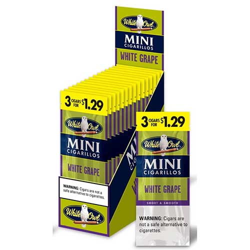 White Owl - Cigarillos - White Grape Mini - 3pk - 15ct