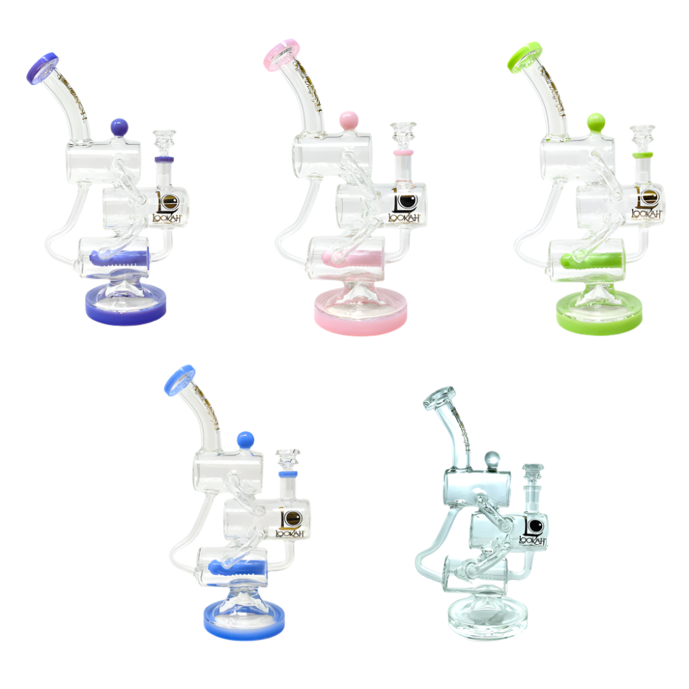 Lookah Inline Perc Triple Chamber Recycler 12"