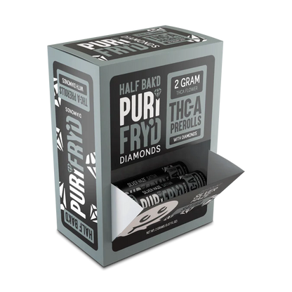 Half Bak'd PuriFry'd THC-A Diamond Prerolls | 20ct