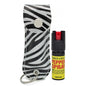 Jaguar - Pepper Spray Keychain - Silver Zebra - 1/2oz - CH-31