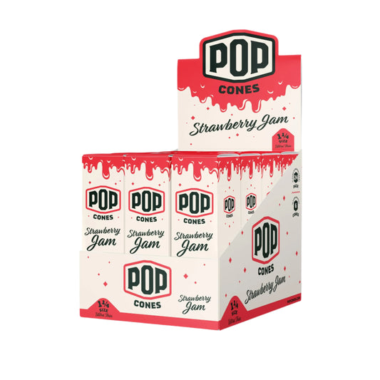 Pop - Cones - Ultra Thin - Strawberry Jam - 6pk