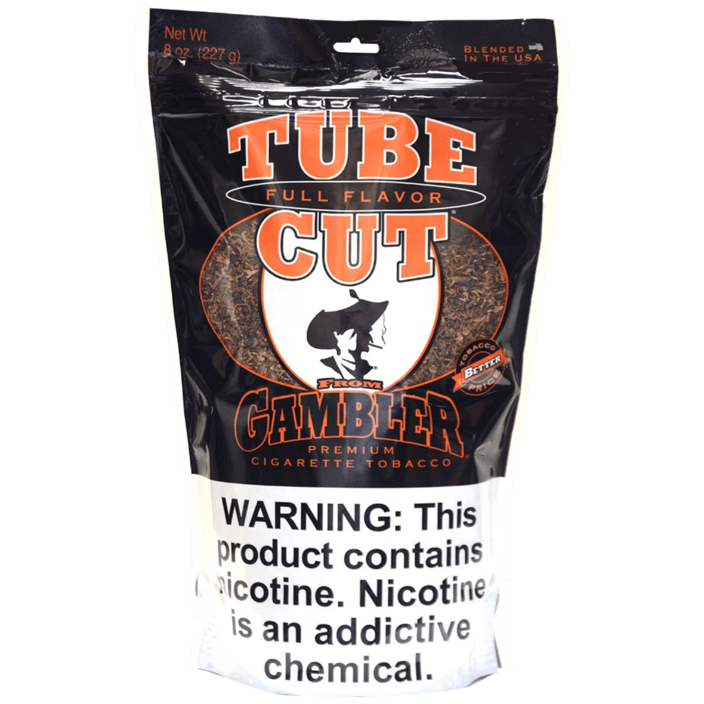 Gambler - Cig Tobacco - Full Flavor Tube Cut - 8oz