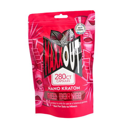 Maxx Out Kratom - Capsules - Red Borneo