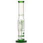 Upside Down Homecomb & Tree Perc Water Pipe - Green 17"