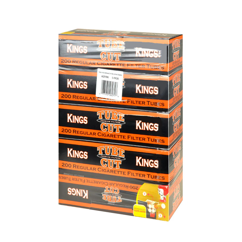 Gambler - Regular Filter Tubes - Tube Cut - Kings - 200pk - 5ct