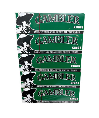 Gambler - Menthol Filter Tubes - Kings - 200pk - 5ct