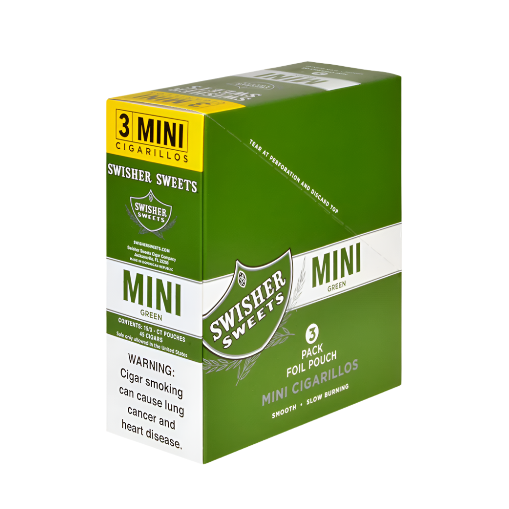 Swisher Sweets - Cigarillos - Green Sweet Mini - 3pk - 15ct