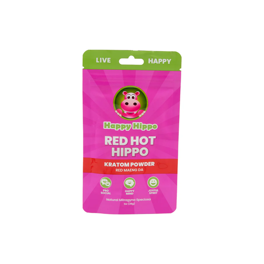 Happy Hippo Kratom - Powder - Red Hot Hippo - 1oz