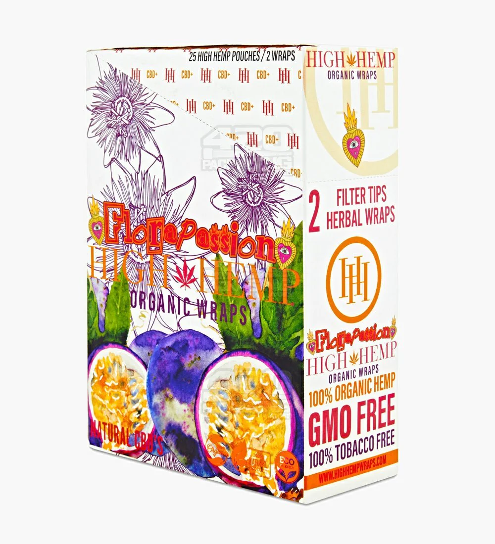 High Hemp - Wraps - Flora Passion - 2pk - 25ct