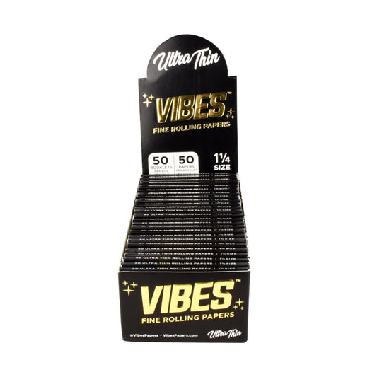 Vibes - Papers - Black Ultra Thin 1 1/4 50pk - 50ct