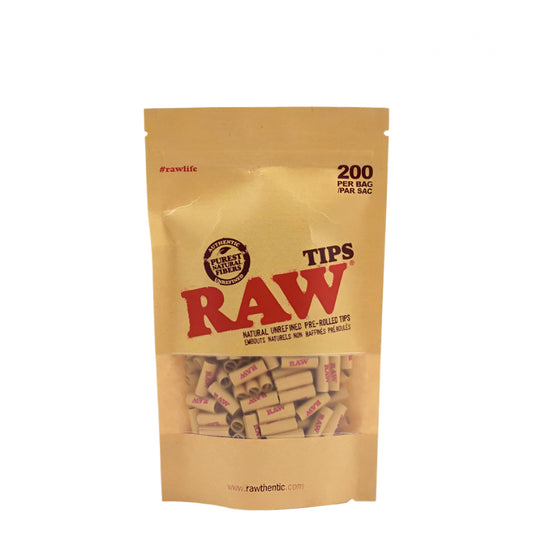 Raw - Tips - Pre-Rolled Pouch - 200ct