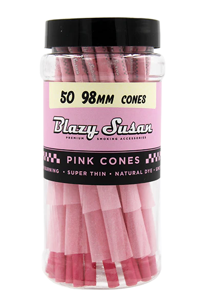 Blazy Susan - Cones -  Pink - 1 1/4 - 50ct Jar