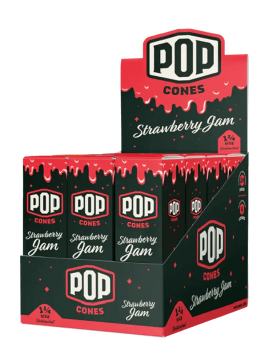 Pop - Cones - Ultra Thin - Strawberry Jam - 1 1/4 - 6pk