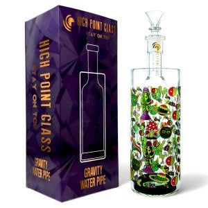 High Point Glass - 9.5" Cosmic Clouds Brewing Smoke w/ Gravity Water Pipe - [GB773]