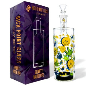 High Point Glass - 9.5" Cosmic Clouds Brewing Smoke w/ Gravity Water Pipe - [GB773]