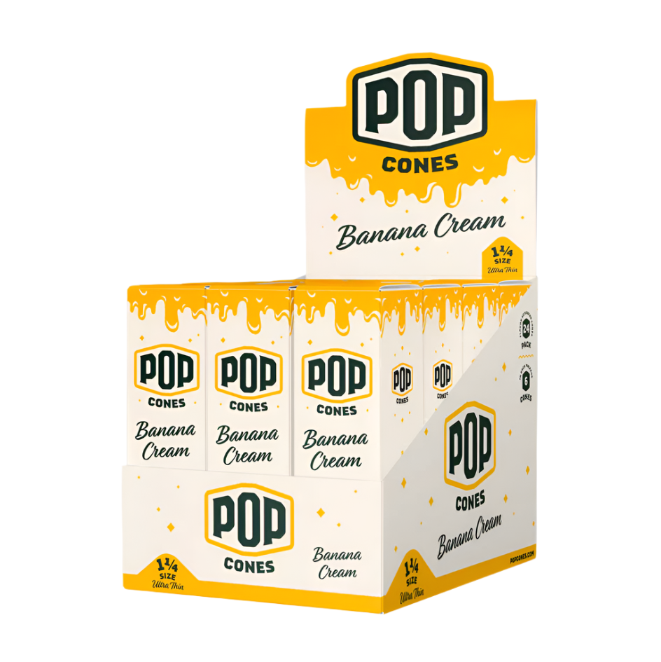 Pop - Cones - Ultra Thin - Banana Cream - 1 1/4 - 6pk