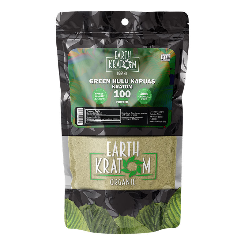 Earth Kratom - Powder - Green Hulu 100g