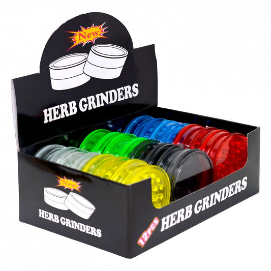 Grinder - Plastic Herb - 12ct - PGR12