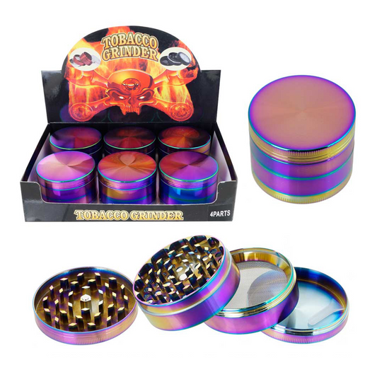 Grinder - Iridescent Rainbow - 63mm - 4pc - 6ct [ GR131-63RB ] +