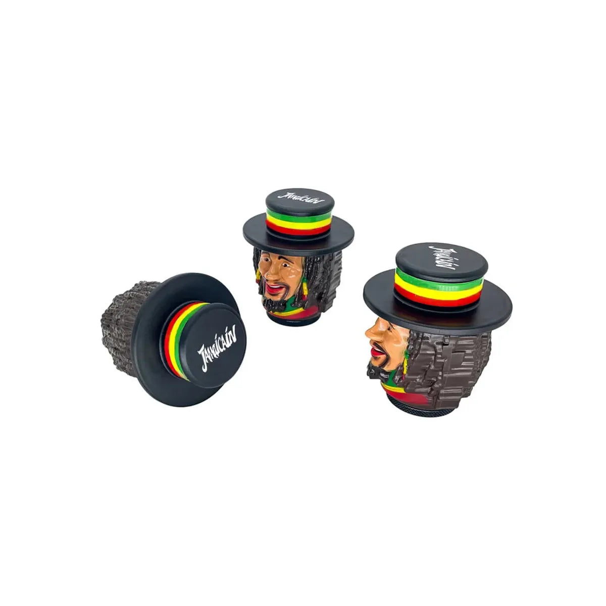 Grinders - 4pc Jamaican Man Design - 6ct [ #29 ]