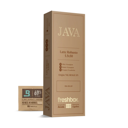 Java Latte Robusto 5.5x50 FreshBox Cigars - 3pk - 6ct