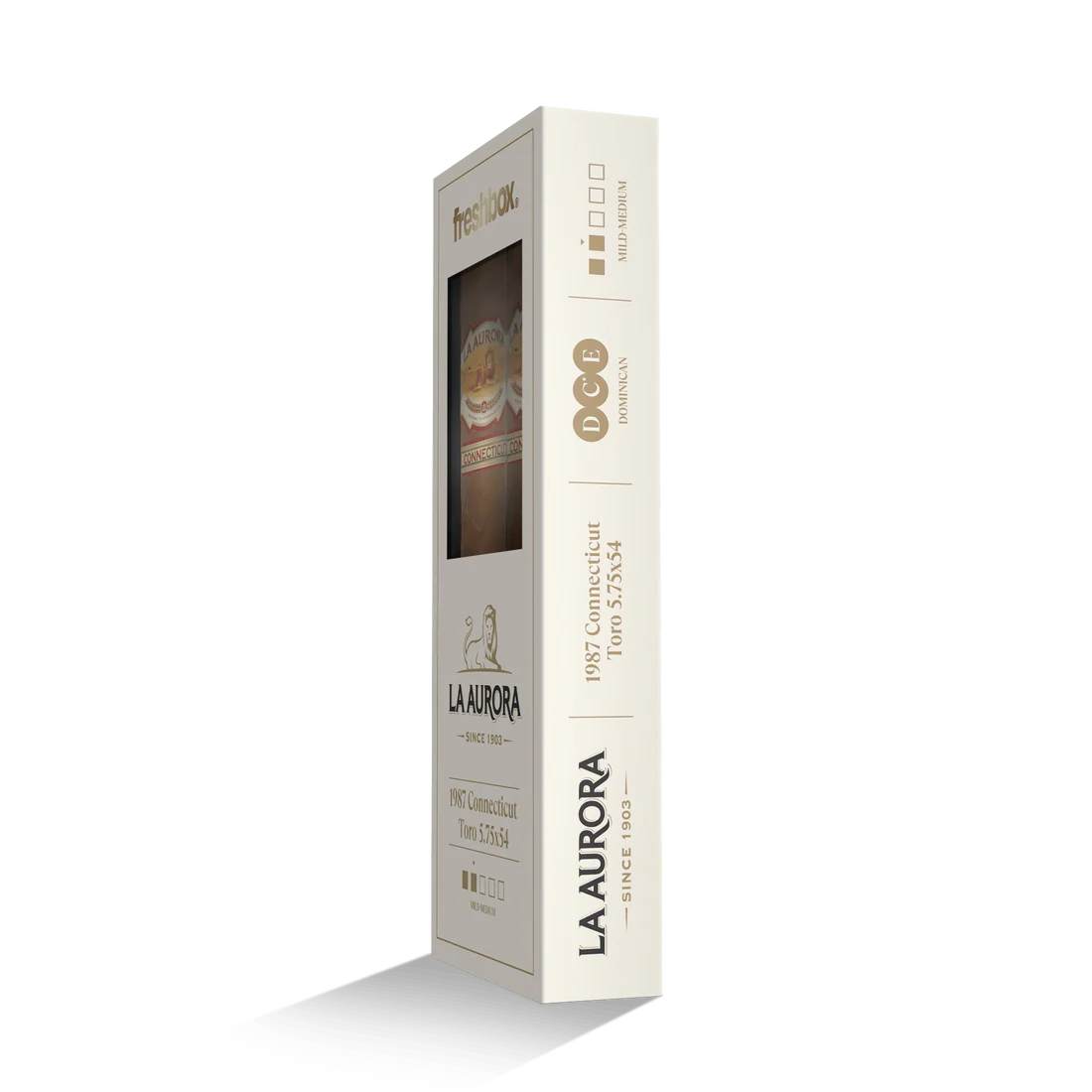 La Aurora 1987 Connecticut Toro 5.75x54 FreshBox Cigars - 3pk - 6ct